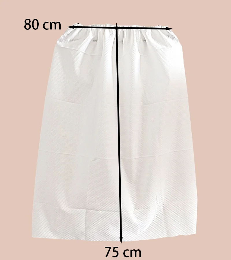 Good Quality  Luxury  Non-woven Bathrobe for Spa Salon Sauna Salon Bath Wrap Disposable Sauna Gown