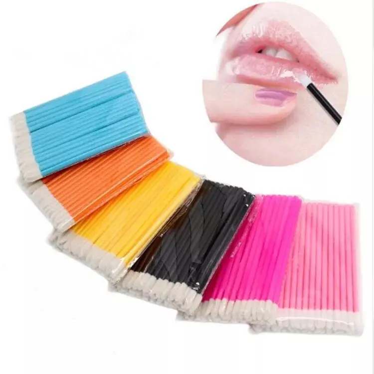 Cheap Disposable FLOCKED LIP GLOSS Sponge Tip Make Up Applicator