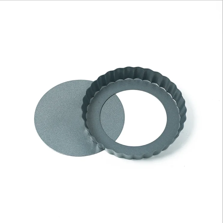 Baking Mini Tart Pan Metal Remove Bottom Pan  Daily kitchen baking tool non stick coating carbon steel tart pan