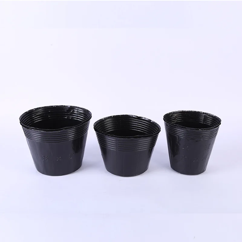 Plastic nutrition cup Family plant nutrition cup wholesale black thickened gardening flower nutrition bowl