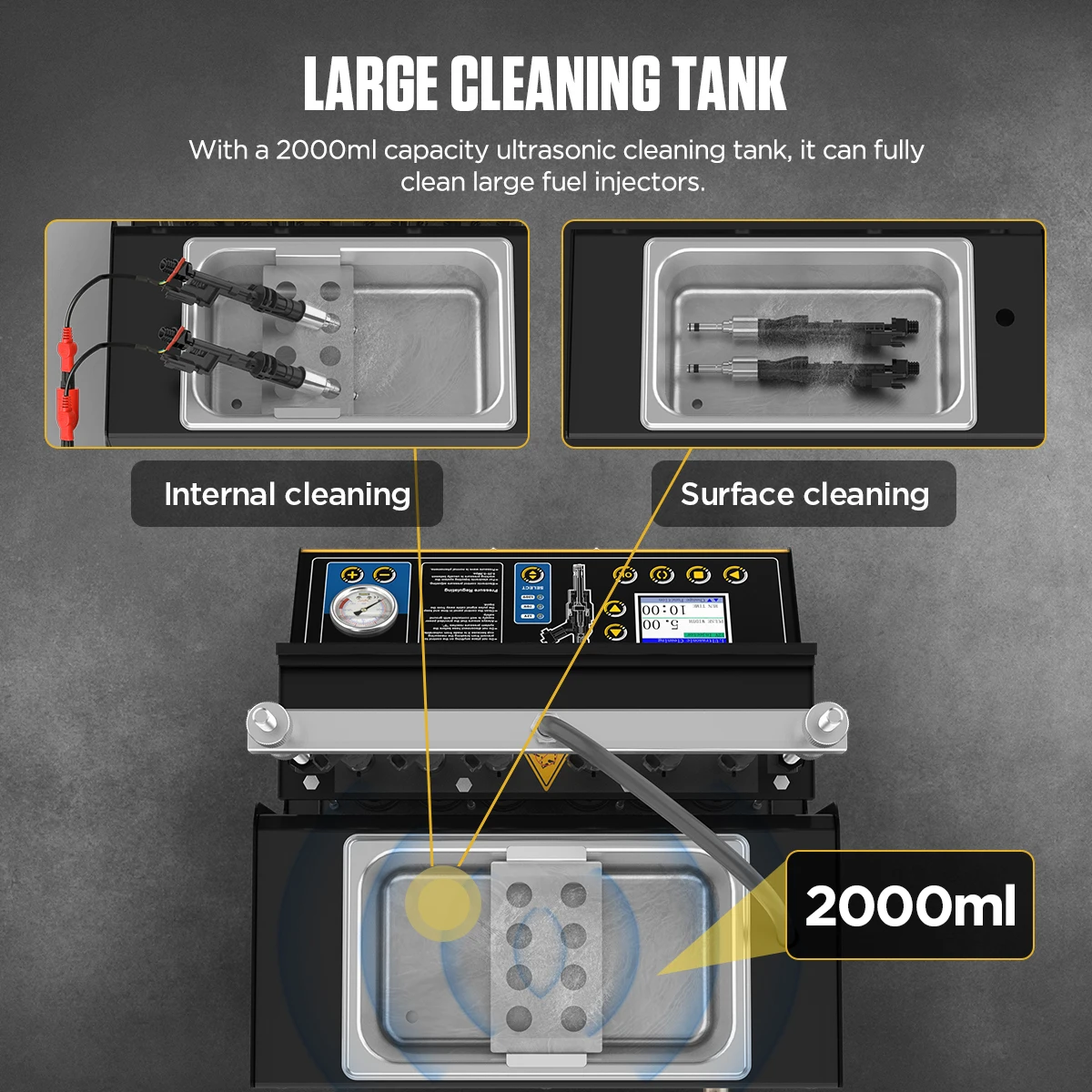 AUTOOL CT500 Ultrasonic Auto Car Fuel Petrol Injector Cleaner And Tester Testing Machine For Motorcycle