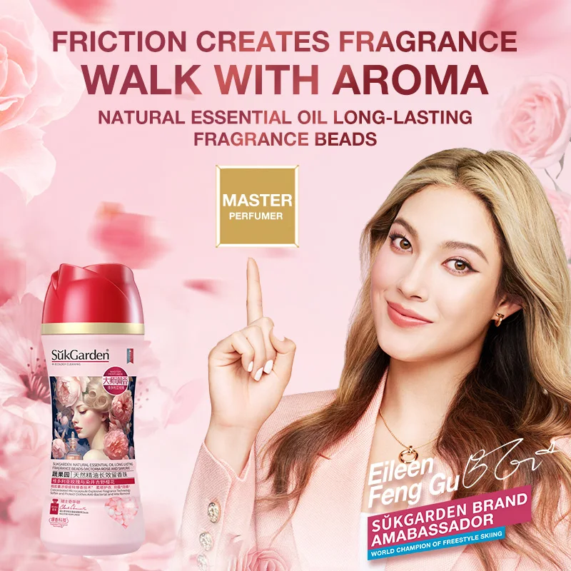 Sukgarden 228g Victoria Roses Aroma Longer-lasting Fragrance Odor protection Scent Booster Laundry Beads for clothes