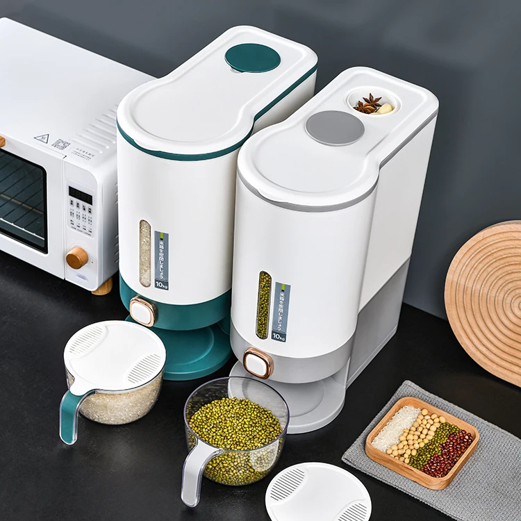 Household Sealed Rice Tank Insect-proof And Moisture-proof Rice Storage Box Rice Dispenser Box Grain Storage Container