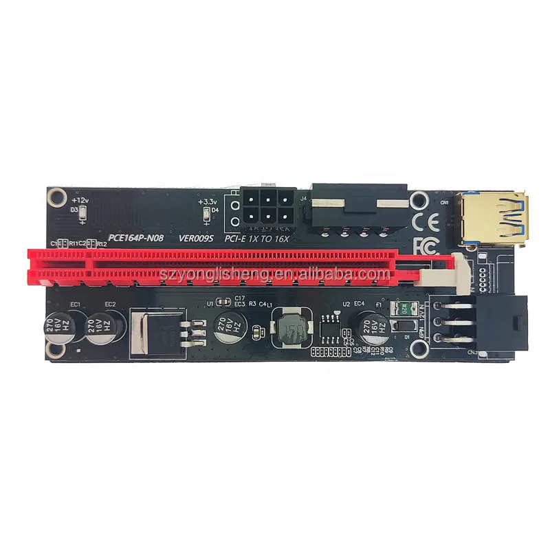 Pcie VER 009S PCI-E 1X до 16X LER 009 расширитель карты PCIE Express gpu riser