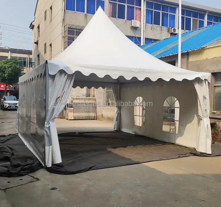 20x20ft Luxury Outdoor Wedding Events Gazebo Pagoda Tent With Window Walls