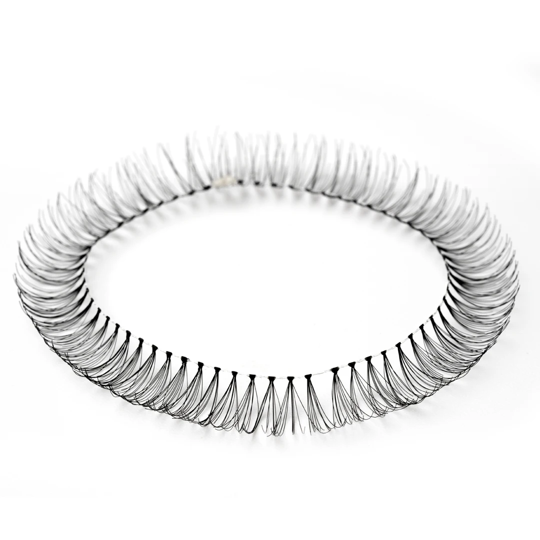 Soft Ribbon Strip Eyelashes DIY Handmade Eyelash Extension Segmented False Lashes Dramatic Lash Bundles transparent terrier Lash