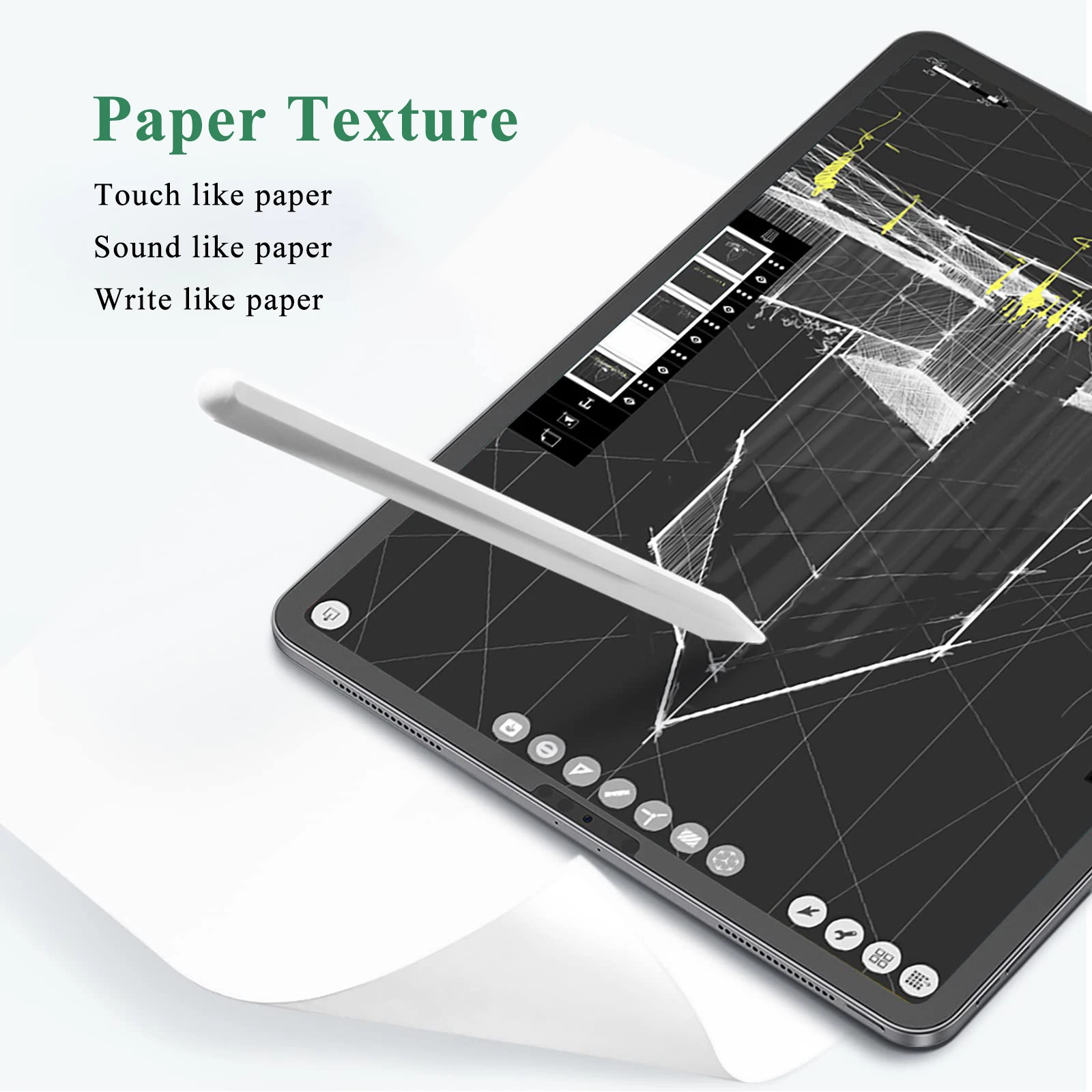 Hot Selling Products Like Paper Screen Protector Film Paper Like For Screen Protector Ipad Pro Mini 5 12.9 10.5 10.2 9.7 11 2021