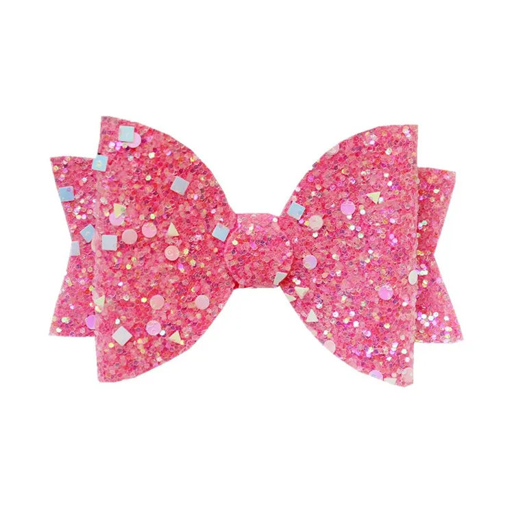 Блестящий галстук-бабочка для волос, аксессуар для волос для вечеринок, заколка для волос для девочек