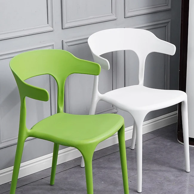 Dining Room Furniture Outdoor Stackable Chair Plastic Dining Chair Colorful Plastic Cafe Chairs