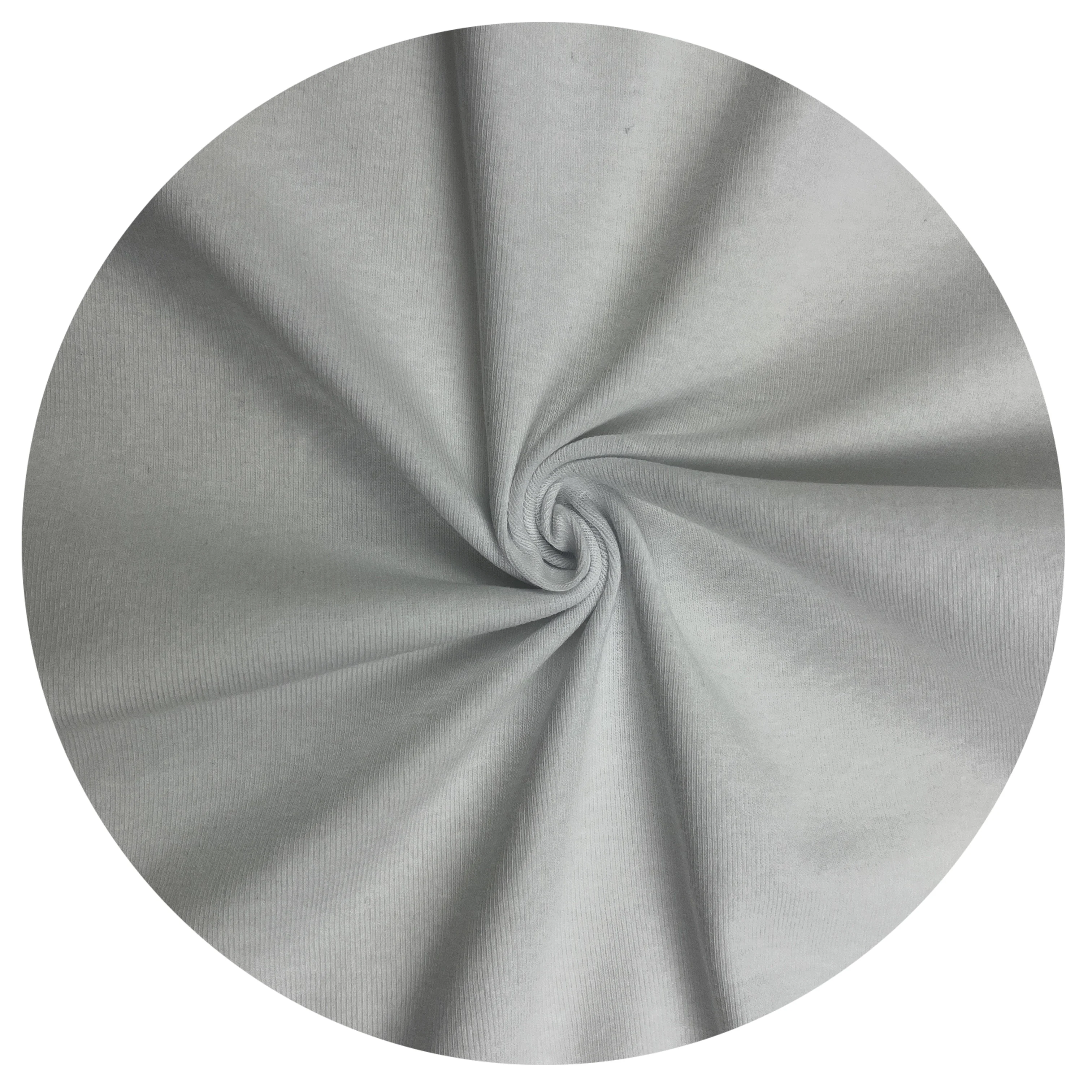 1511C#Hot selling 1*1 rib cotton pull frame men and women T-shirt black and white knitted fabric