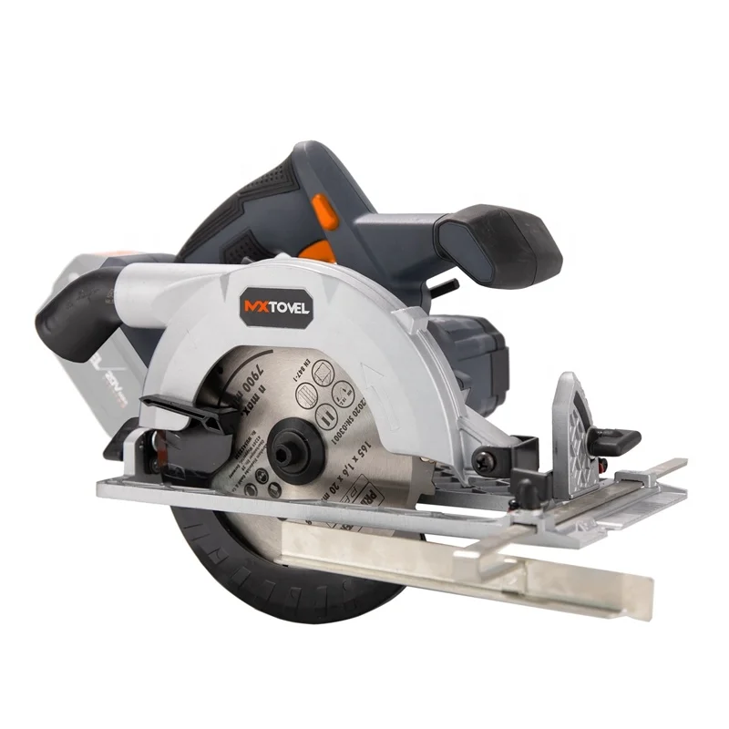 Mxtovel 18v Li-ion 3.0Ah Battery pack 165mm blade size wood cutting cordless circular saw