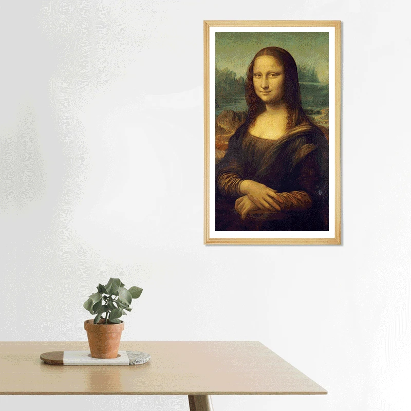 21.5' Black wooden photo Large size wifi full hd 1080P NFT lcd electronic art digital photo frame with remote control functions