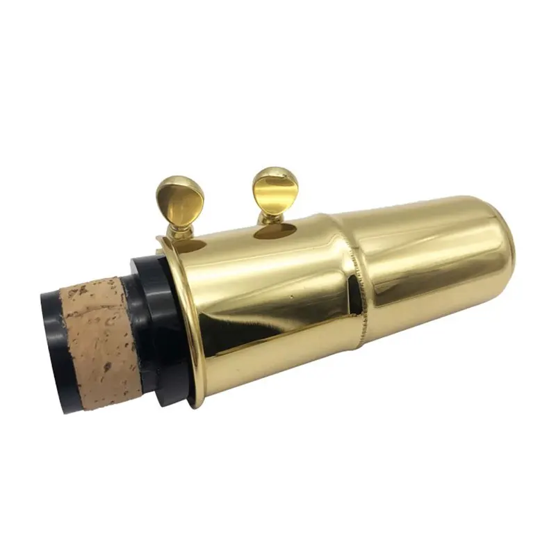 clarinet mouthpiece set, reed clip protective cap, wooden wind instrument, accessories, four piece set Carved card metal cap