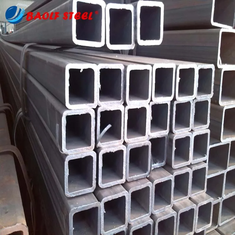 Q235 Seamless Welded Black Annealed Hollow Section Weight of Ms Light Square Large Diameter Rectangular Steel Pipe