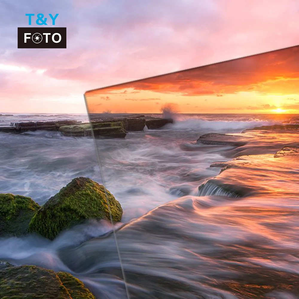 
witianya 100mm*150mm 4-Stop square Reverse Graduated Gradual Grey ND16 Lens Filter for Digital Camera 