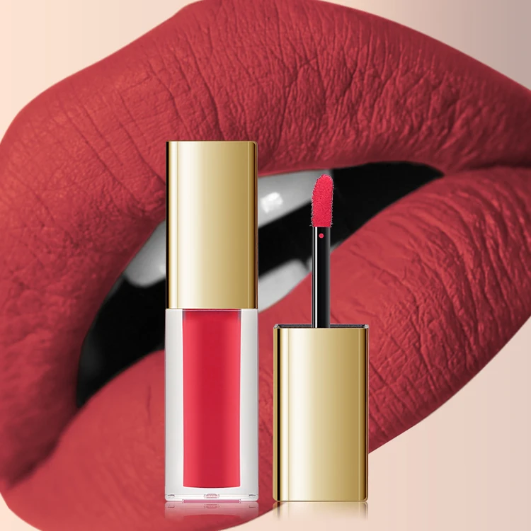 Wholesale L671 Private Label Unlabeled Ultra Matte Lipstick Sexy Red Lipstick Waterproof And Long Lasting