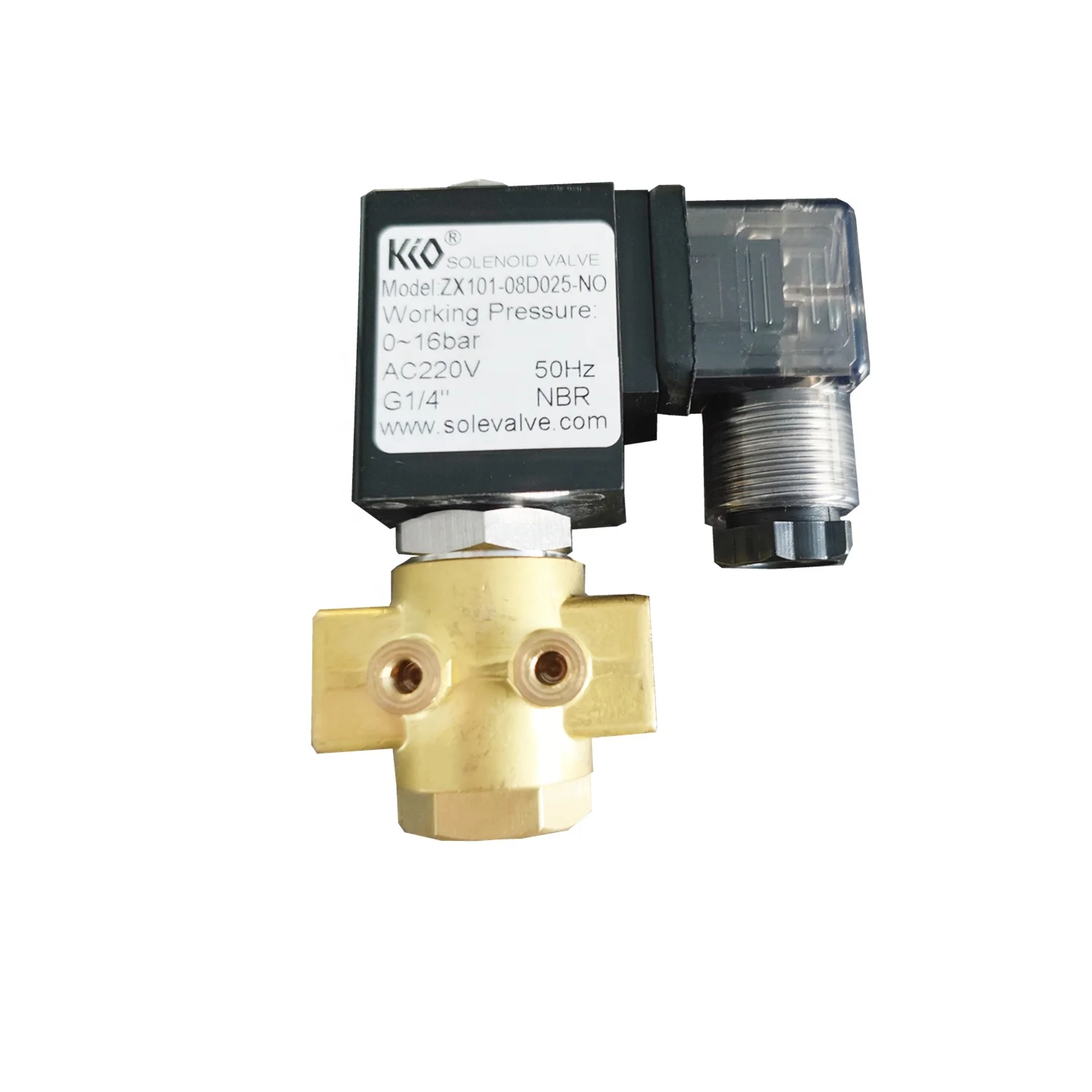 KIO Open Direct-acting Solenoid Valve 220V-12V Water Air Control Switch