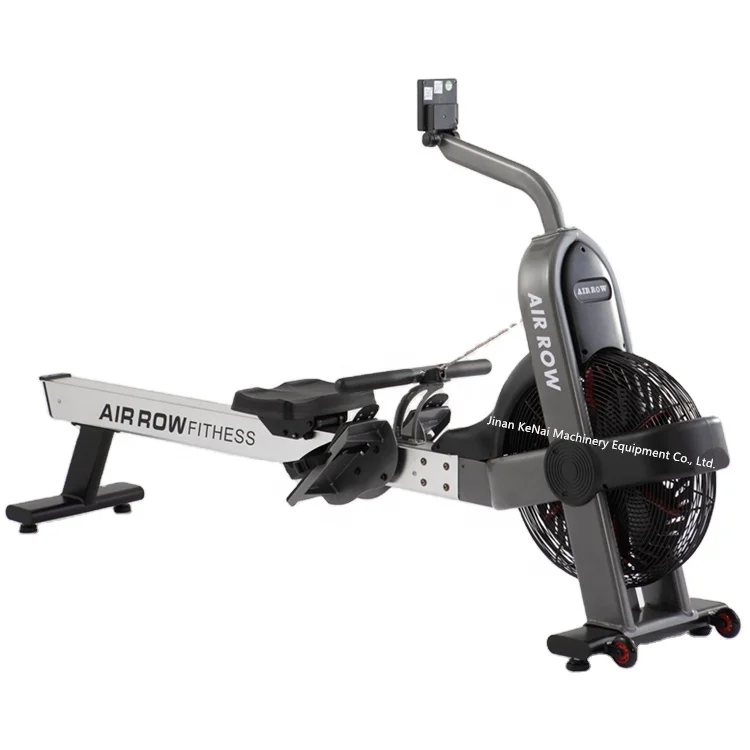 FAN Resistance air Rower Rowing Machine with monitor for High Quality commercial cardio fitness gym club