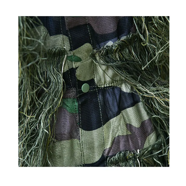 Military waterproof Camouflage Clothing Military Hunting Blind sniper Ghillie Suit Leaf Camouflage Dress With Hooded