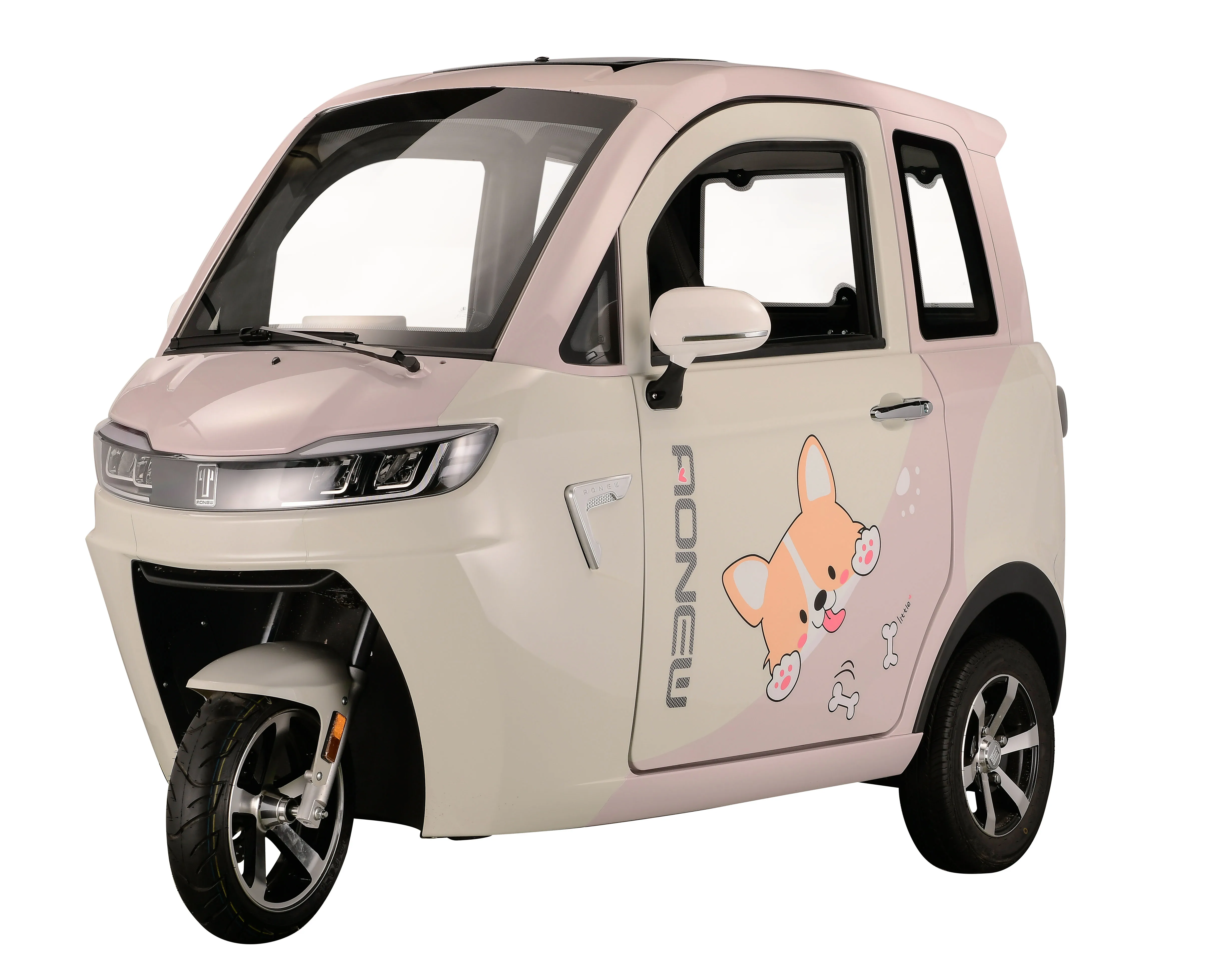 Electric Adults Eec Rotatable 3 Point Charger Fully Enclosed Three Wheels Electric Tricle 60V Cargo Closed Tricycles 3 Wheel 9ah