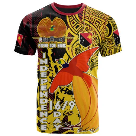 Huiyi Competitive Price Custom Polyester Tshirt Factory Hot Sales Full Print T Shirt Papua New Guinea Election T-Shirt