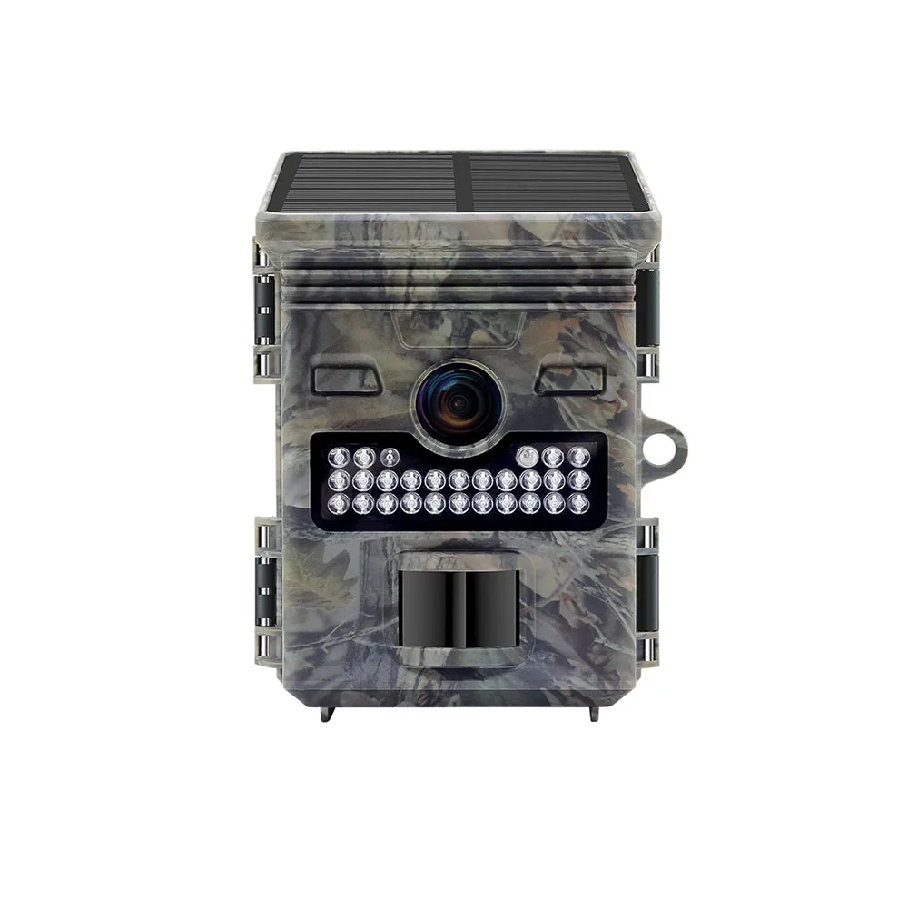 Newest Outdoor Solar Camera 1296P 20MP IP66 3.7V 4400mah Trail Cameras Hunting Camera With Motion Sensor