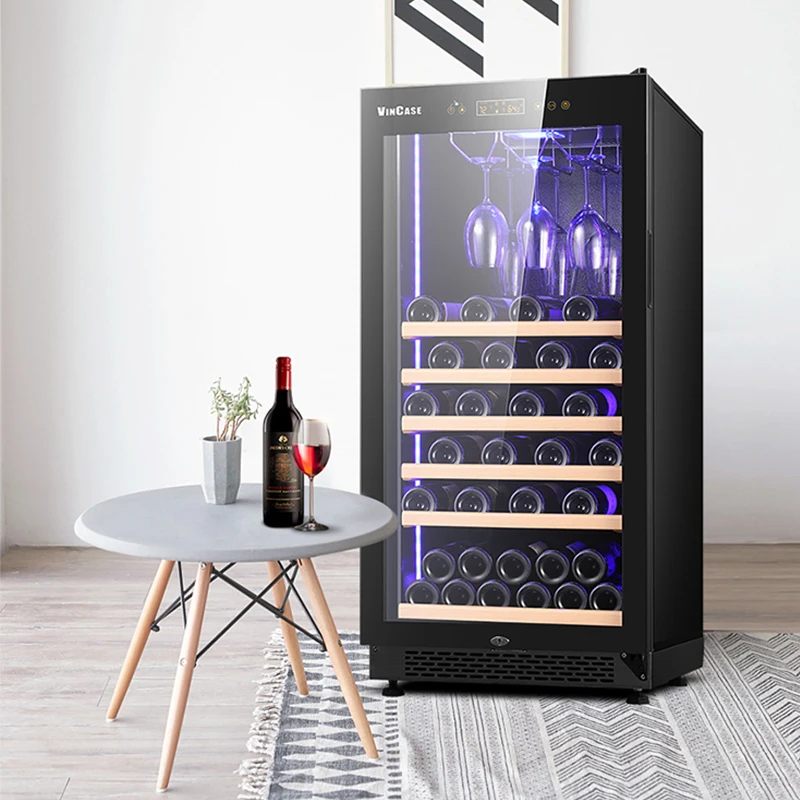 JiuFu luxury wine cellar refrigerator glass wine cabinet cooling unit built in wine cooler for home