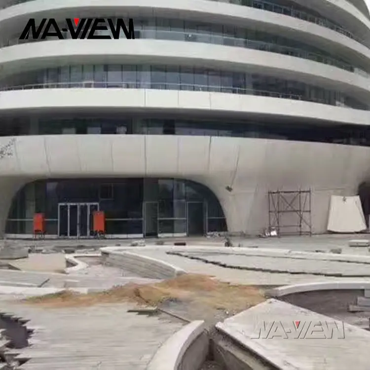 Современный дизайн наружное архитектурное здание алюминиевый фасад стальные и каменные занавески прочный сплав