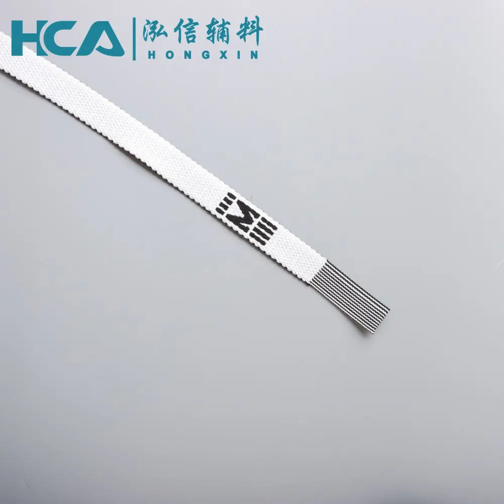 56inch Wholesale soft nylon woven jacquard customized logo hoodie drawstring flat draw cords for short pants sweatpants