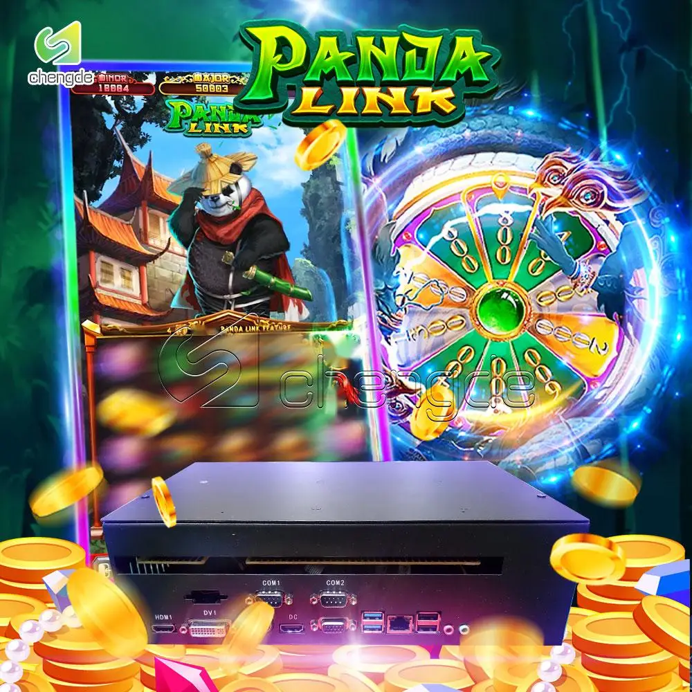 Custom Dragon Skill Game Board Panda Link 32 43 55 Inch Vertical Arcade Game Machine Skill Game Machine Cabinet