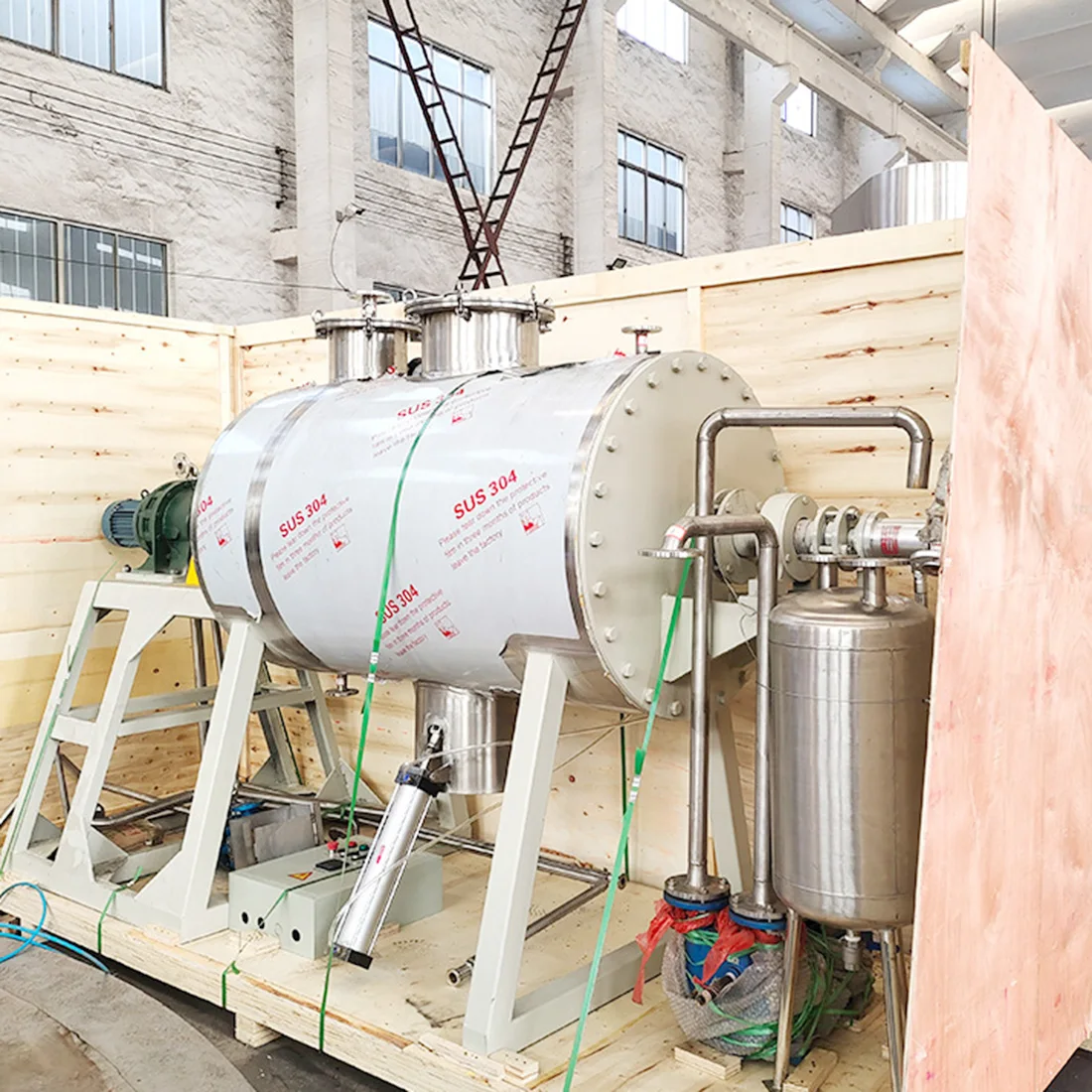 Iron hydroxide vacuum rake dryer nitrotoluene dryer chemical stainless steel dryer