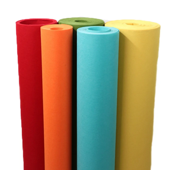 RS NONWOVEN needle punched non woven polyester felt roll