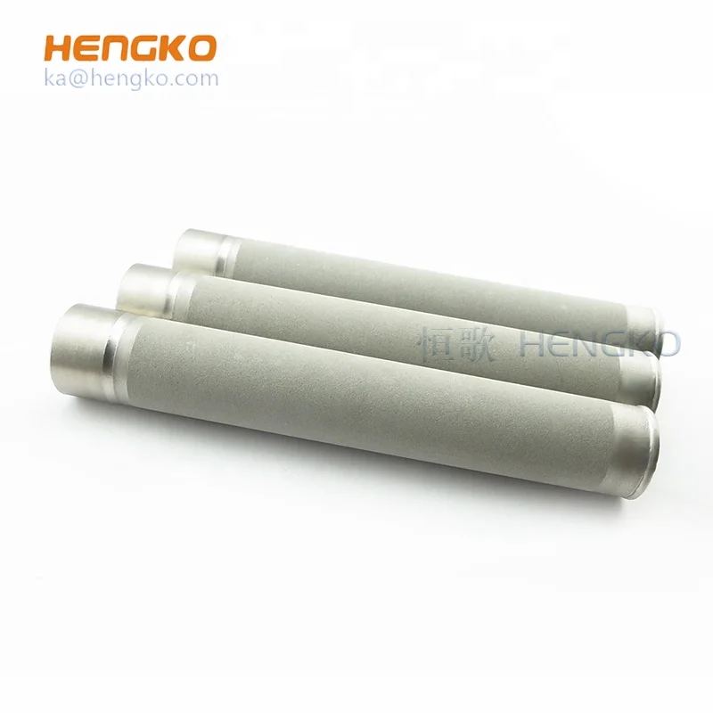 HENGKO новый завод спеченный микропористый Металл 316L нержавеющая сталь бронзовый фильтр элемент для газа