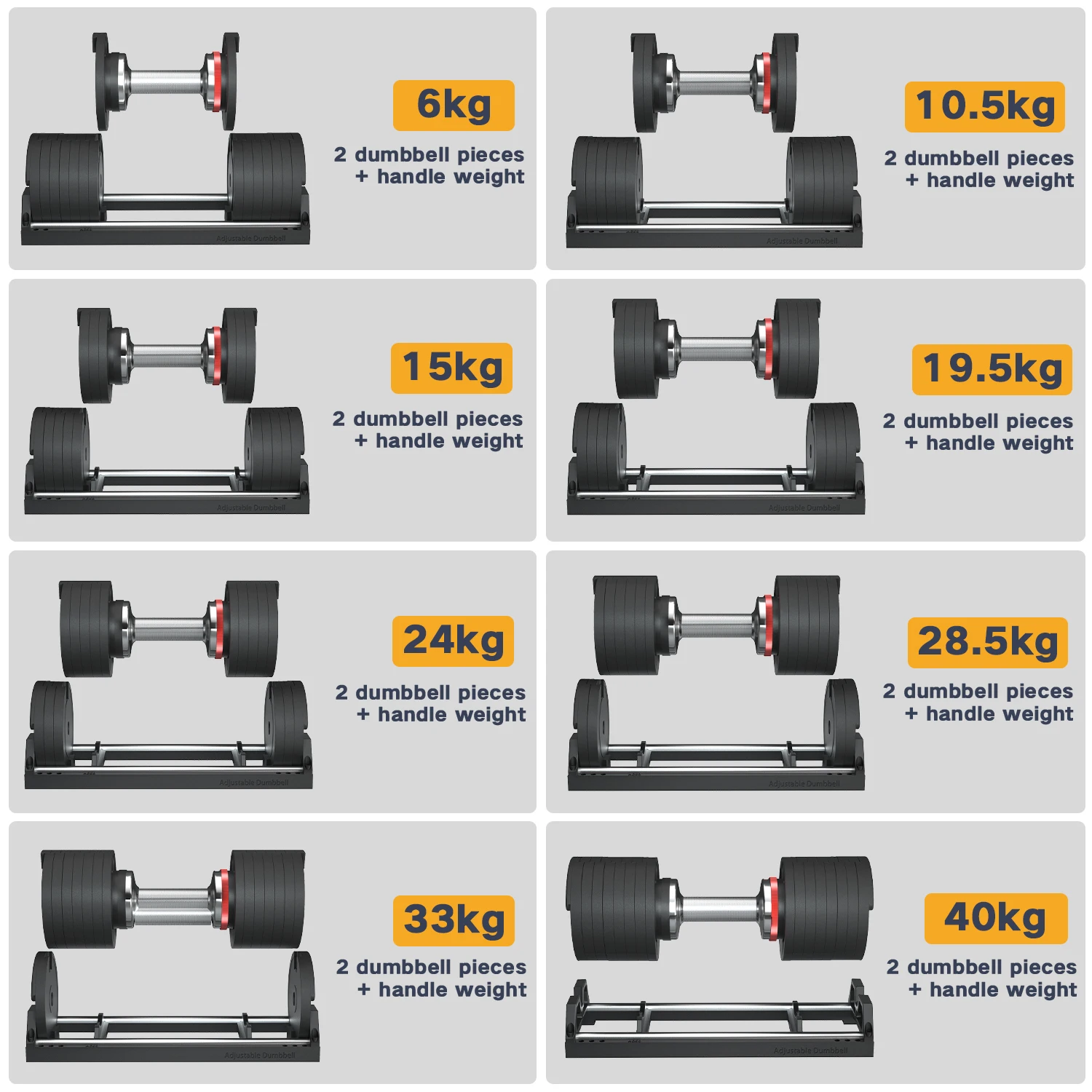 Snode America warehouse adjustable dumbbells 40kg fitness dumbbell weight dumbbells