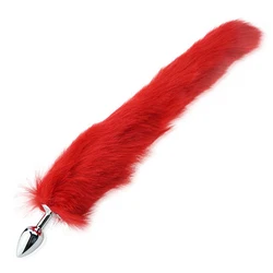 Stainless Steel Butt Plug Fox Tail Anal Plug Adult Games Sex Toy For Women Anal Sex Metal Buttplug Flirting Dog Tail