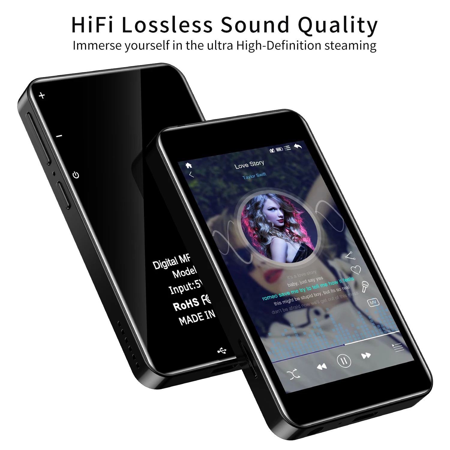 X15 New Portable Touch Button Multimedia HIFI Player Walkman Mini Music MP3 MP4 FM Radio Digital Voice Recorder