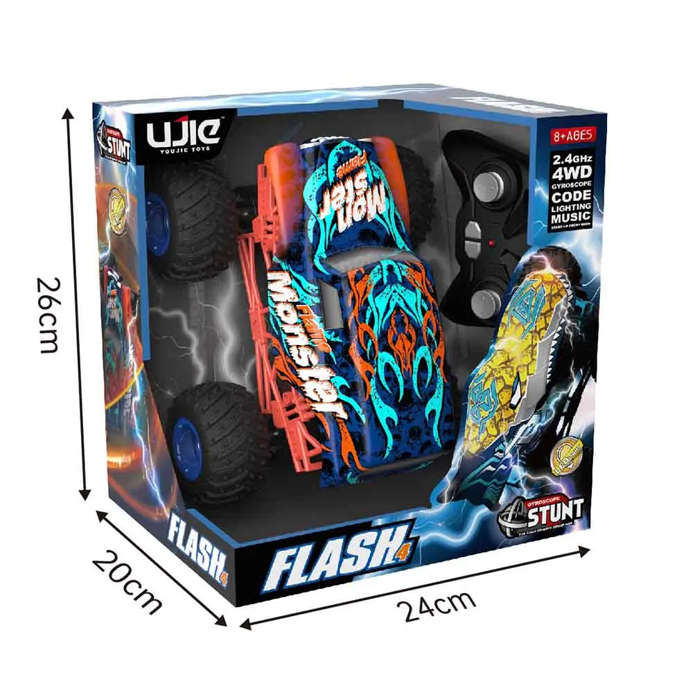 2 4 ГГц 4-канальный 1/16 масштаб 13 км/ч скорость ПВХ корпус RC GT игрушечный автомобиль трюк с гироскопом
