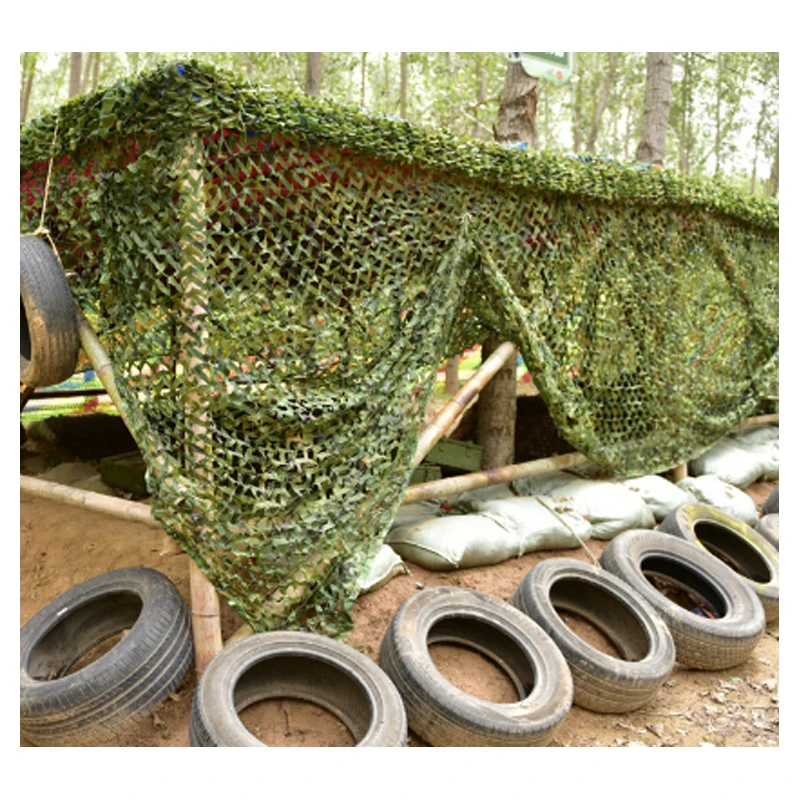 Gujia Factory Wholesale 420D Double Layer Tactical Gear Cover Car Building Netting Outdoor Hunting Camouflage Nets For Sale