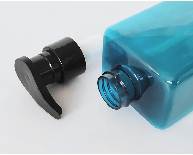 High Quality 100ml 250ml 300ml Empty Shampoo And Conditioner Bottles Flat Shoulder Press Shampoo Bottle 1000ml