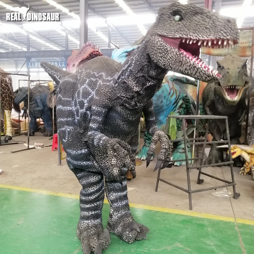 Life Size Dinosaur Costume Velociraptor for Park and Show