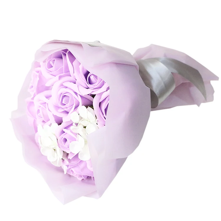 Valentines Day Birthday Gift Colorful Artificial Soap Rose Soap Flowers Bouquet Soap flowers