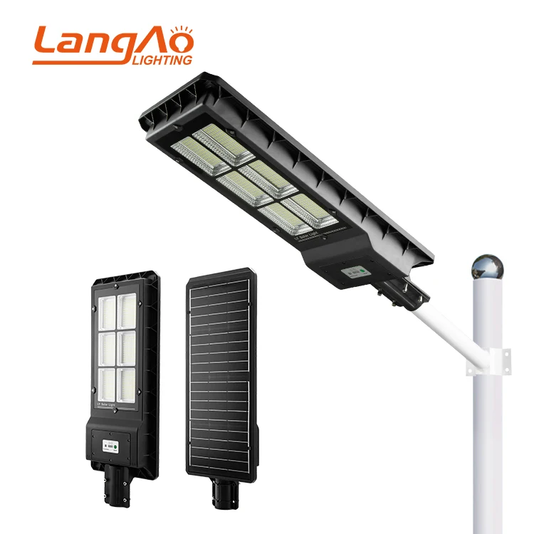 Садовые алюминиевые водонепроницаемые лампы высокой яркости Ip65 60 120 180 Вт, все в одном, уличные светодиодные фонари на солнечной батарее, цена