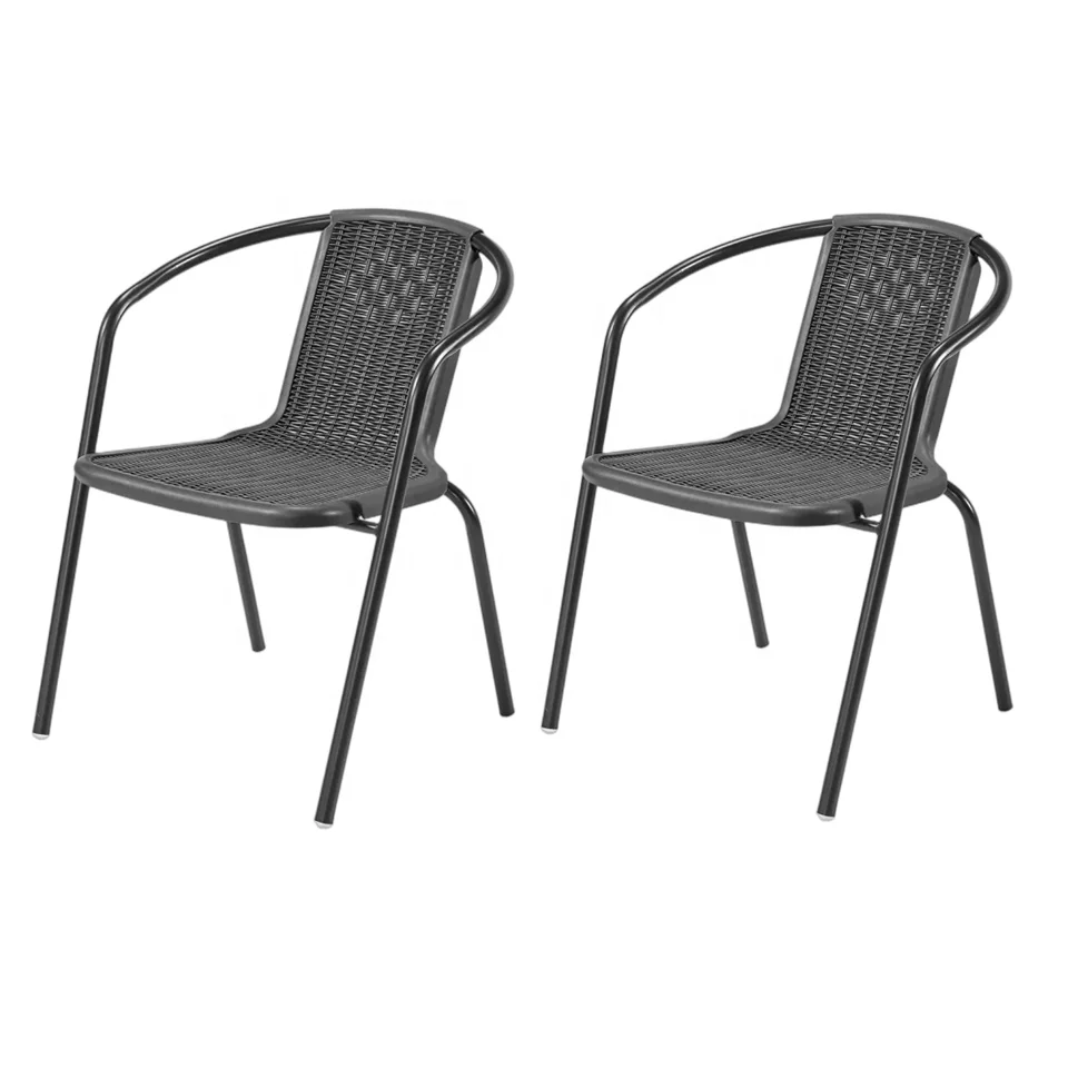 Cheap Price Metal Stacking Patio Garden Cafe sillas para restaurante Plastic Armrest Dining Chair