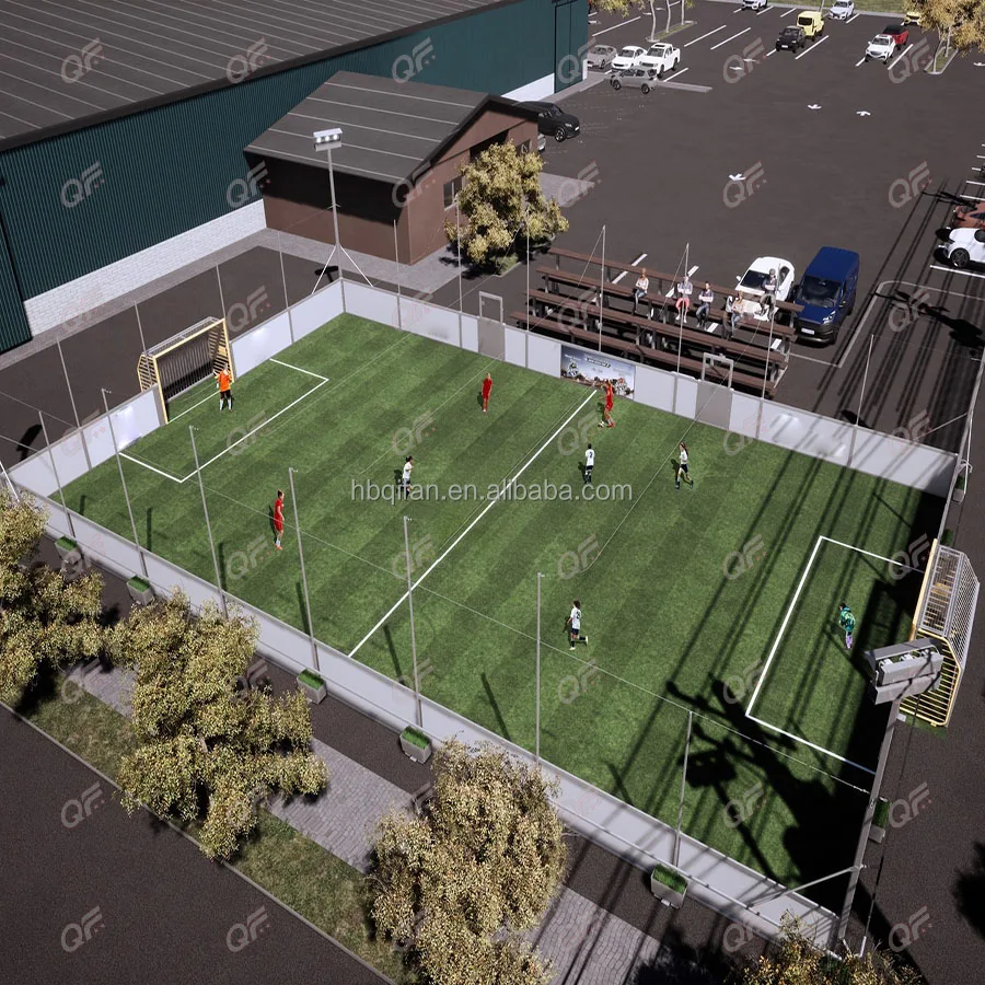 Customize size Sports Soccer Field Customized soccer Pitch Multi functional football field Football Cage Indoor football Court