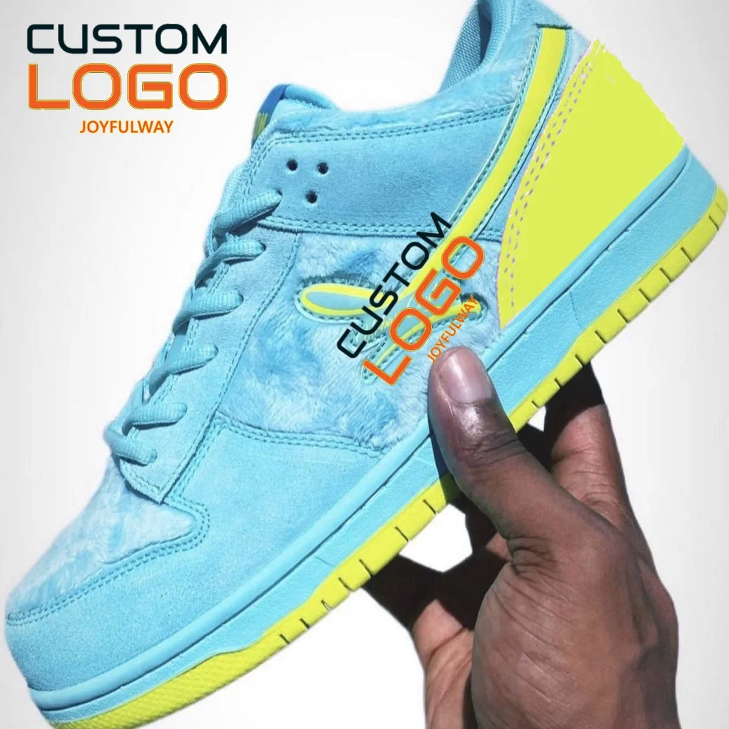 2023 Dunky Low Skate Boarding Shoes women Customize Brand custom sb sneakers pink furry Casual Sports shoes