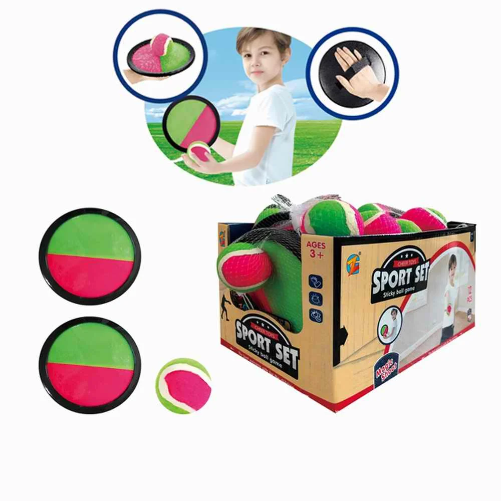 Outdoor Sport Balls Game catch ball game Self-stick toss and catch game set 2 Paddles 2 Balls