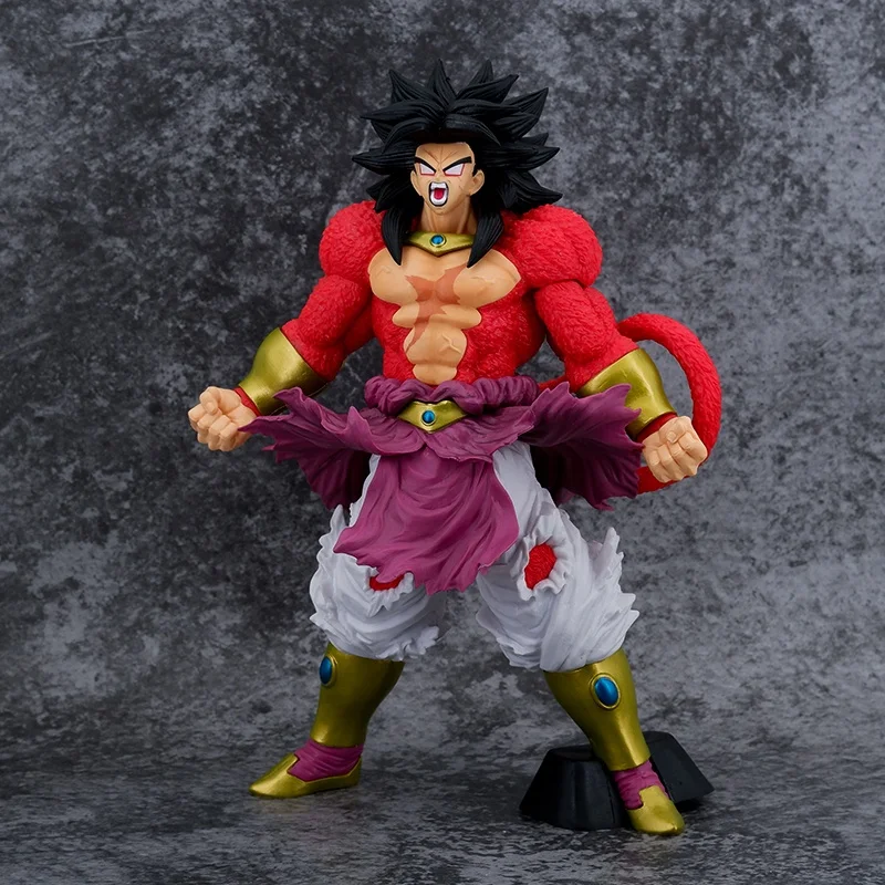 32cm Dragon Balls PVC collection model toy Super Saiyan Dark version Broly action figure for gifts