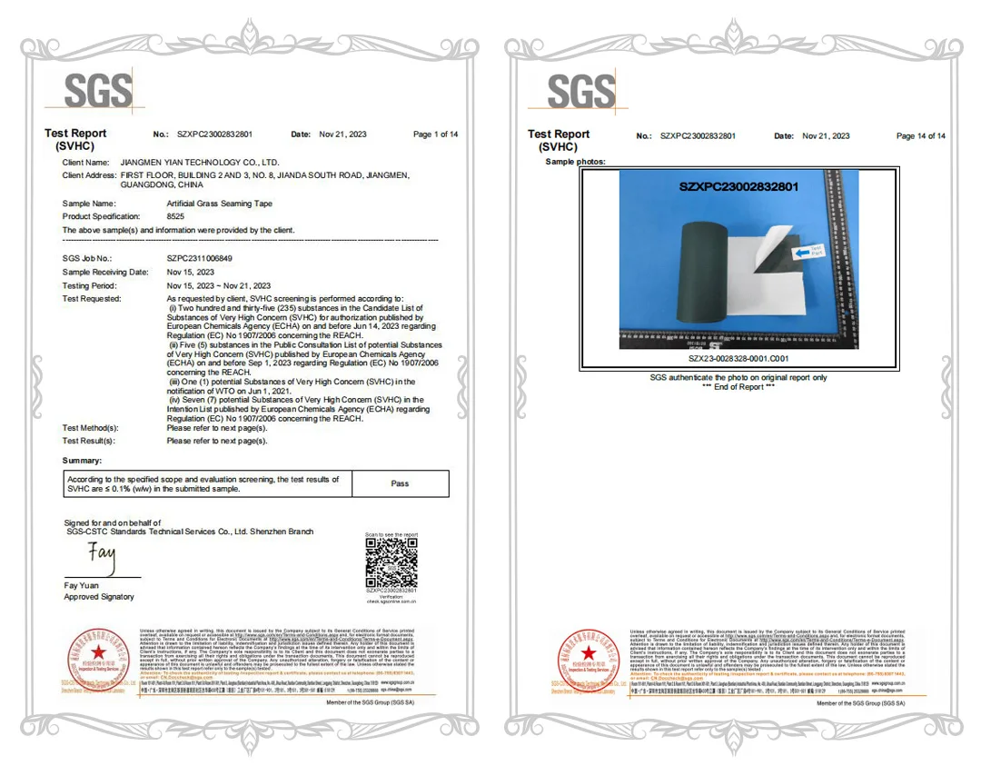 Non woven fabric artificial grass joining tape self-adhesive seaming turf tape  joint tape for bonding artificial  grass