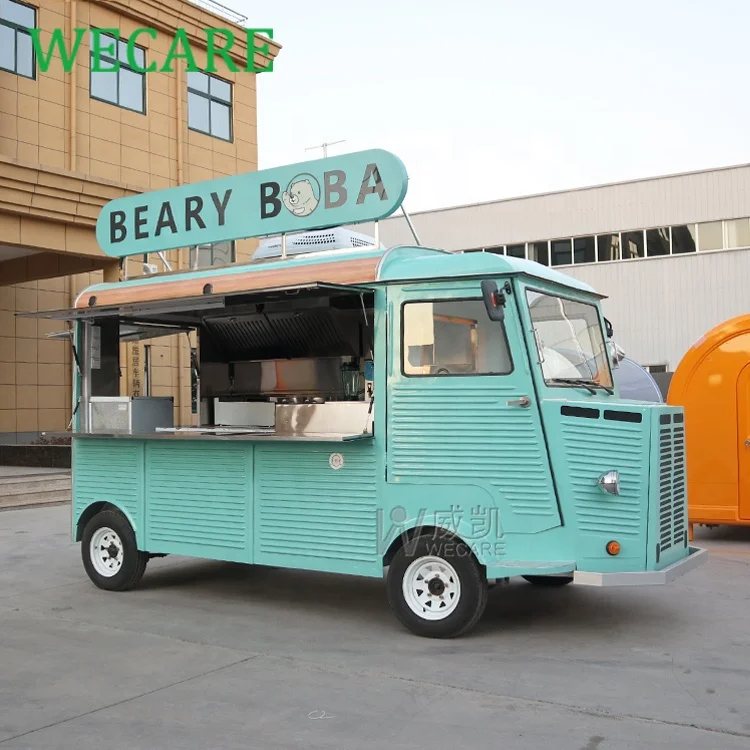 WECARE Electric Mobile Citroen Hy Van Trailer Food Truck Food Shop Remorque Imbisswagen Foodtruck Mobile Food Trailer for Sale