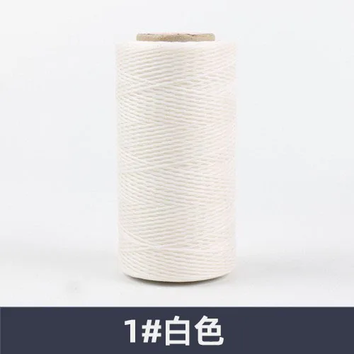 No MOQ and inexpensive 150D flat wax thread 0.8mm leather sewing wax thread with high strength